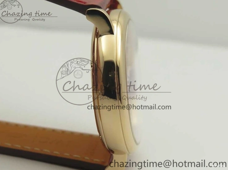 MIROTIME 0319 Portofino IW458101 RG MK 1:1 Best Edition Silver Dial On Red Leather Strap MIYOTA FashionForward 7162